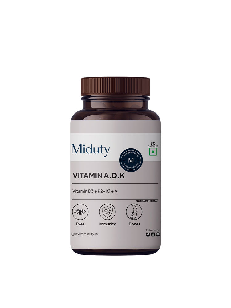 Miduty Palak Notes Vitamin A.D.K Multivitamin Capsules