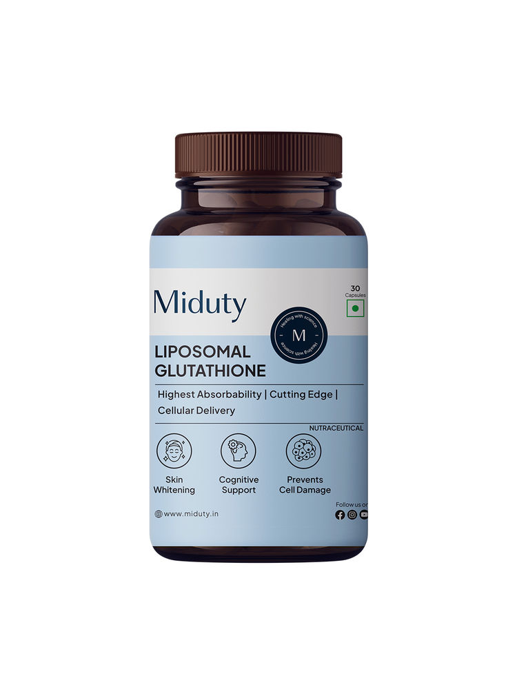 Miduty Liposomal Glutathione 40% Anti Aging Skin Brightening 8x Absorption