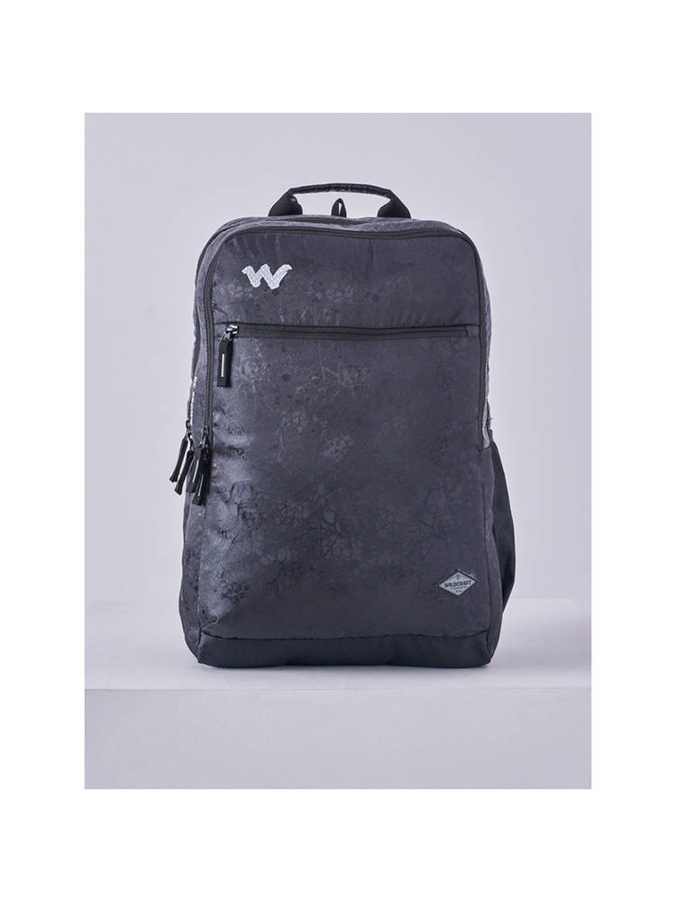 Wildcraft Black Self Design Polyester Backpack