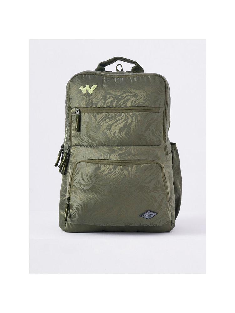 Wildcraft Olive Self Design Polyester Backpack-picture-24