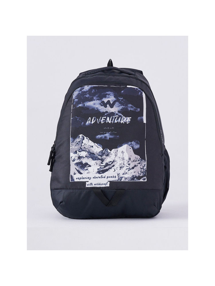 Wildcraft Black Printed Polyester Backpack-image-18
