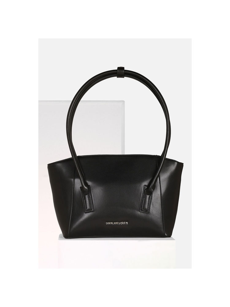 Van Heusen Black Printed Polyester Handbag and Detachable Strap-picture-14