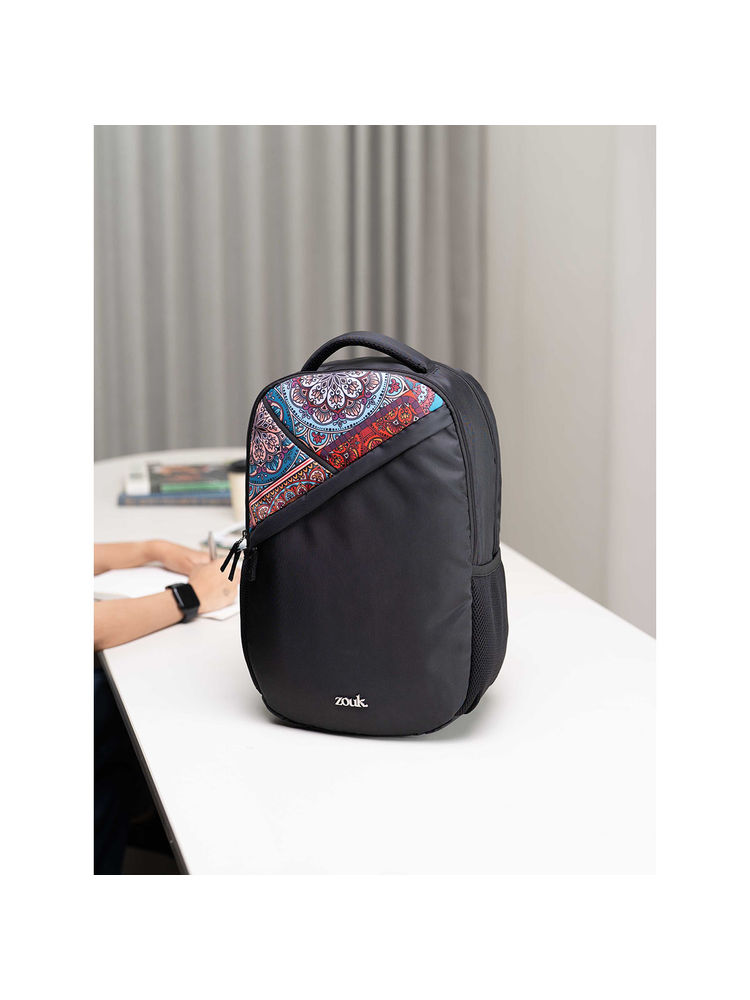 Zouk Multi-Color Printed Jute Backpack-picture-10