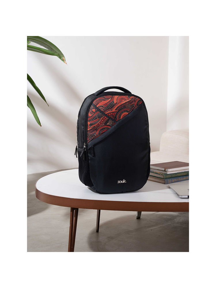 Zouk Multi-Color Printed Jute Backpack-picture-10