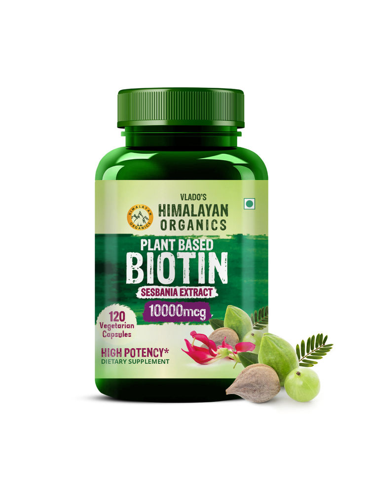 vlado's himalayan organic Vlado's Himalayan Organics Plant Based Biotin 10, 000Mcg/Serve- 120 Veg Capsules Veg Capsules-picture-28