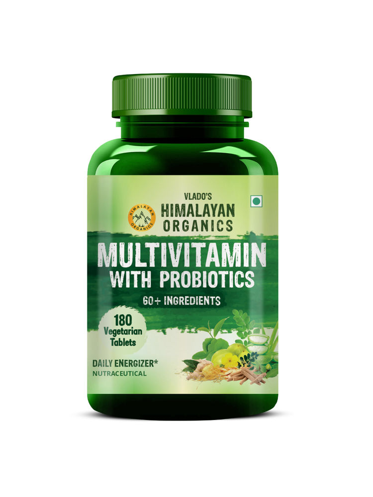 Vlado's Himalayan Organics Multivitamin with Probiotics for Men & Women with 45 Ingredients Tablets-image-47
