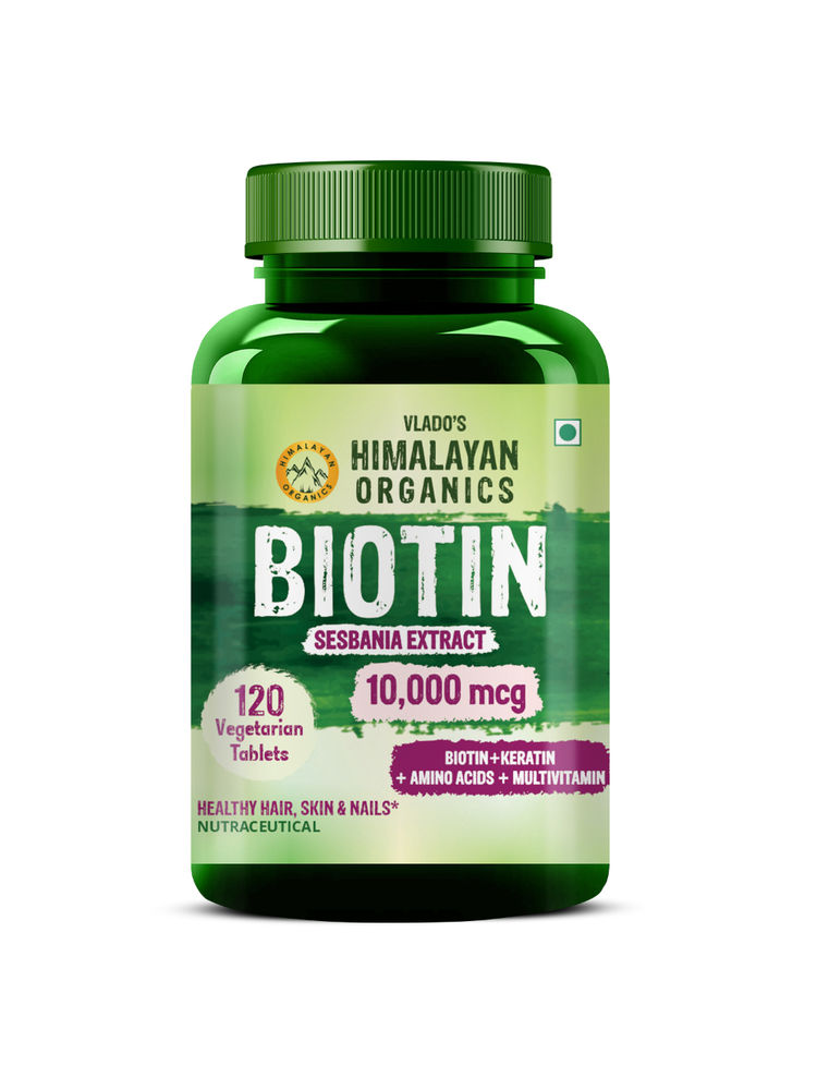 vlado's himalayan organic Vlado's Himalayan Organics Biotin 10000 Mcg Supplement Keratin AminoAcids & Multivitamin Tablets-picture-20