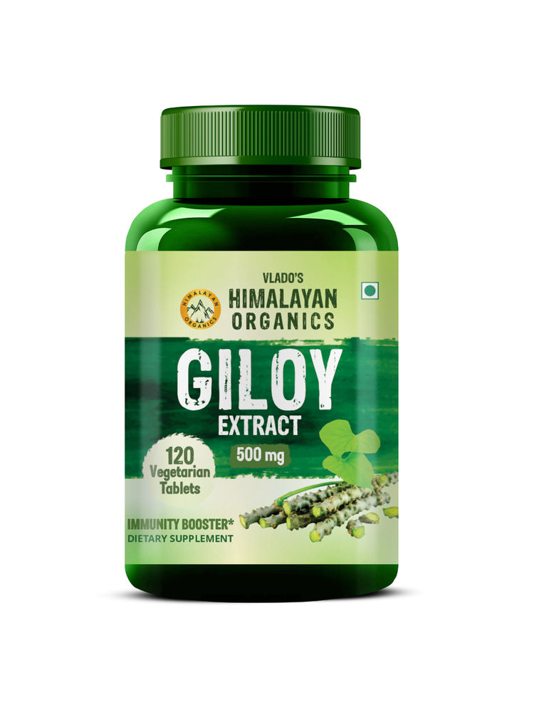 Vlado's Himalayan Organics Giloy Extracts 500mg Immunity Booster Blood Purification Tablets-image-44
