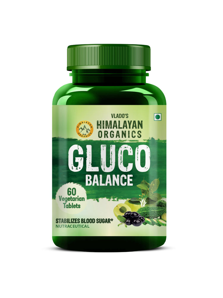 vlado's himalayan organic Vlado's Himalayan Organics Plant Based Gluco Balance Insulin Resistance, Diabetes Control Tablets-picture-26