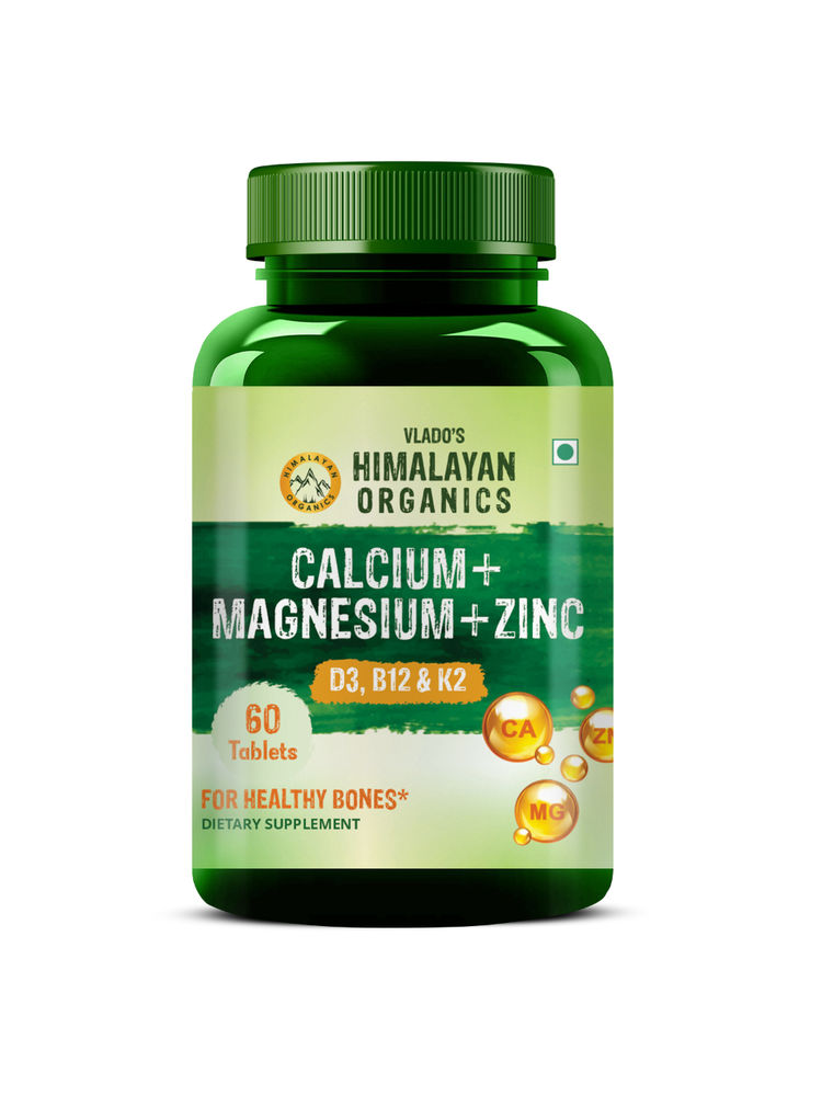vlado's himalayan organic Vlado's Himalayan Organics Calcium Magnesium Zinc Vitamin D3 & B12 Bone & Joint Support Tablets-picture-22