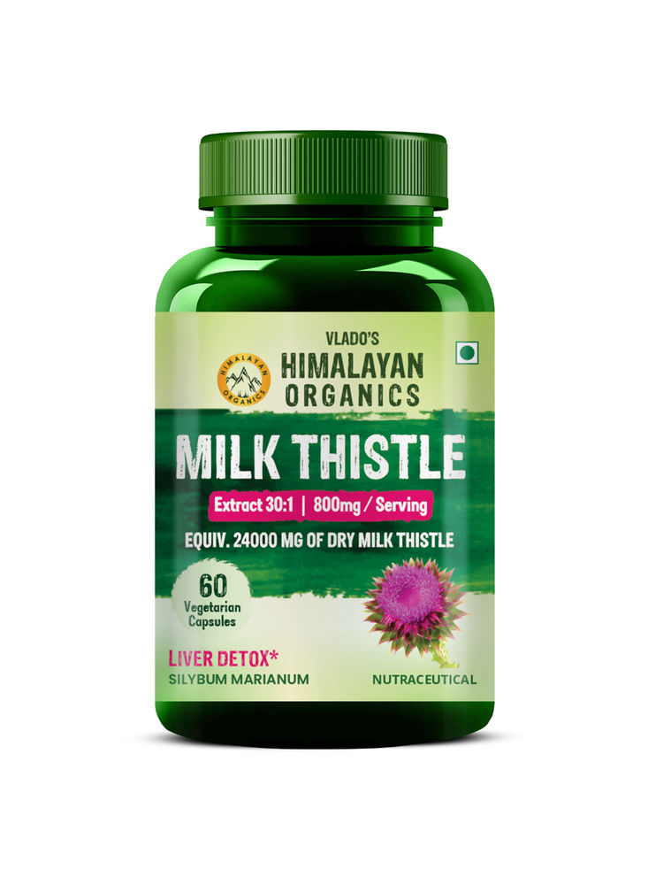 vlado's himalayan organic Vlado's Himalayan Organics Milk Thistle Extract 800mg Of Silybum Marianum for Healthy Liver Capsules-picture-41