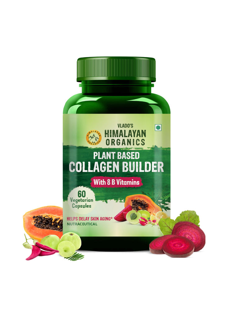 Vlado's Himalayan Organics Plant Based Collagen Builder for Hair & Skin with Biotin 60 Veg Capsules-image-32
