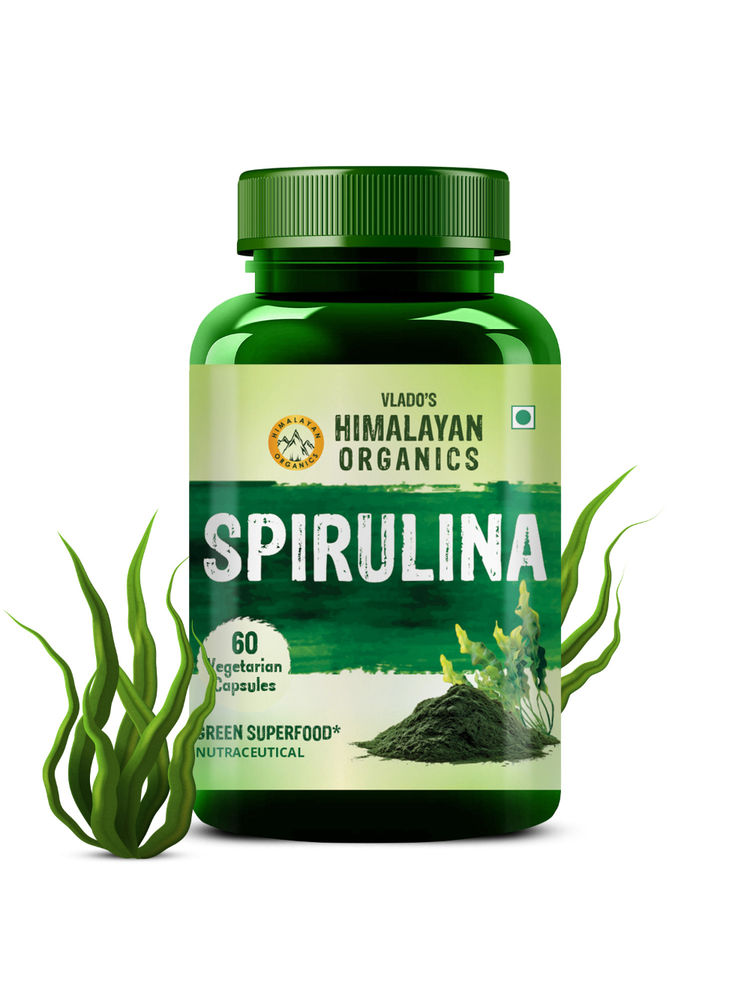 vlado's himalayan organic Vlado's Himalayan Organics Spirulina 2000mg Greensuper Food for Weight Management & ImmunityCapsules-picture-24