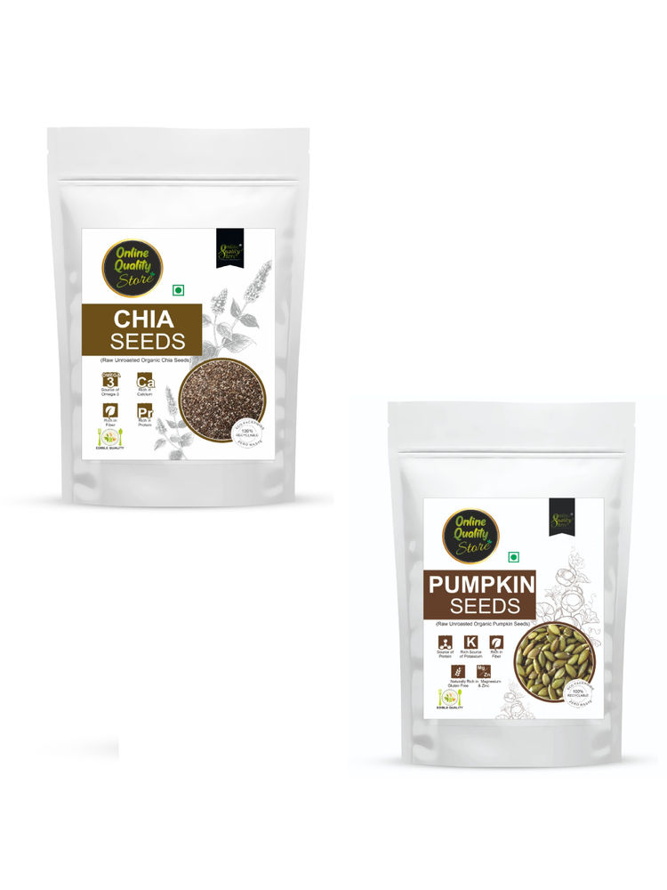 Online Quality Store Chia Seeds and Pumpkin Seeds Combo-picture-27