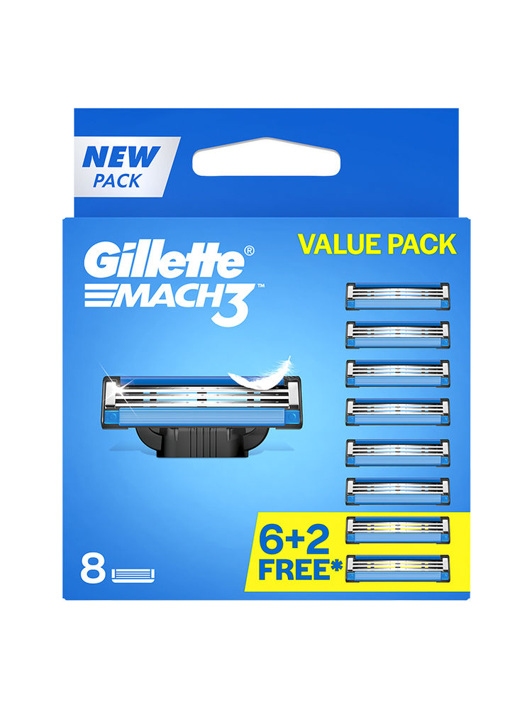 Gillette Mach3 Shaving Blades for men(pack of 8 - 6+2 free)-picture-11