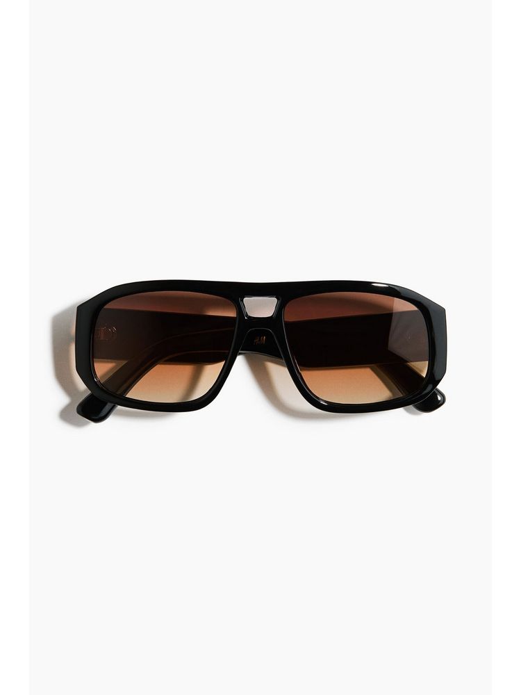 H&M Women Black Polarised Aviator-Style Sunglasses-picture-19