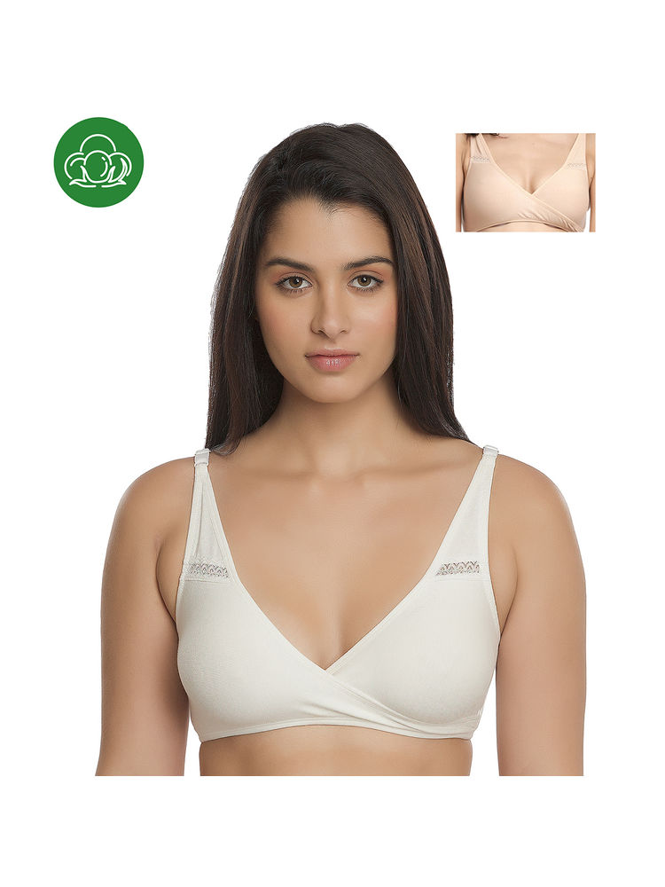Inner Sense Organic Antimicrobial Sleeping/Feeding Bra Pack Of 2 - Multi-Color-picture-27