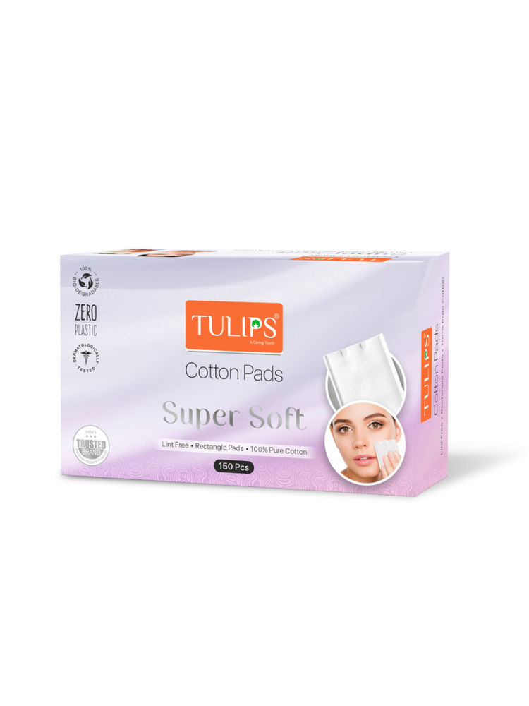 Tulips 100% Bio-Degradable Rectangle Cotton Pad-picture-0