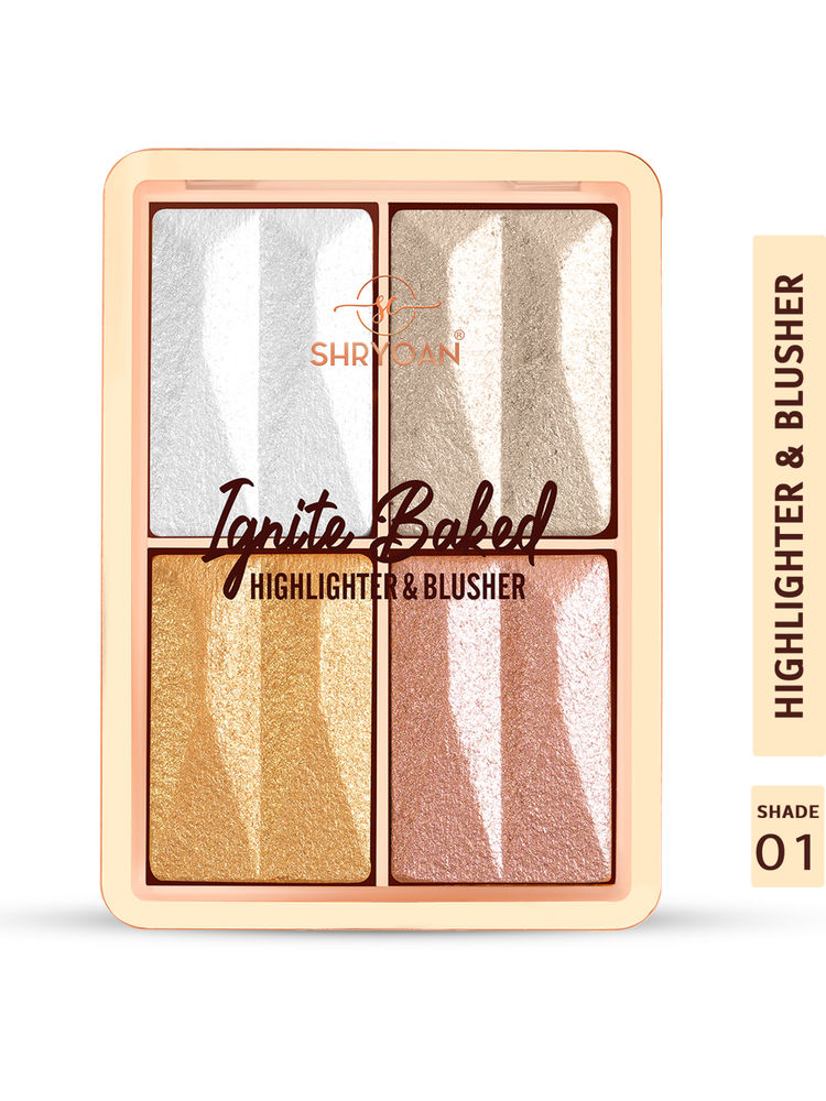 Shryoan Ignite Baked Multi Shimmer Blusher and Highlighter Palette-image-12