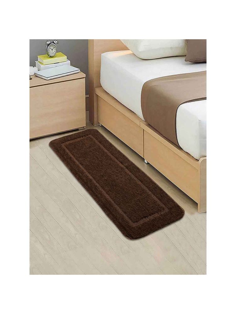 Saral Home Brown Micro Soft & Antiskid Backing Runner-picture-18