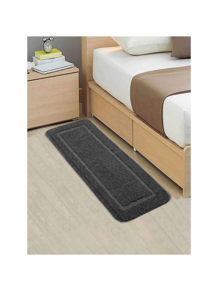 Saral Home Dark Grey Micro Soft & Antiskid Backing Runner-picture-23