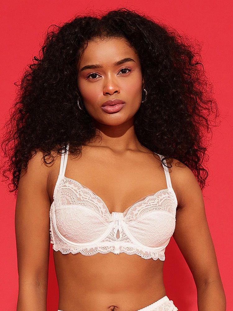 Chelvet White Underwired Non-Padded Lace Bra-picture-19