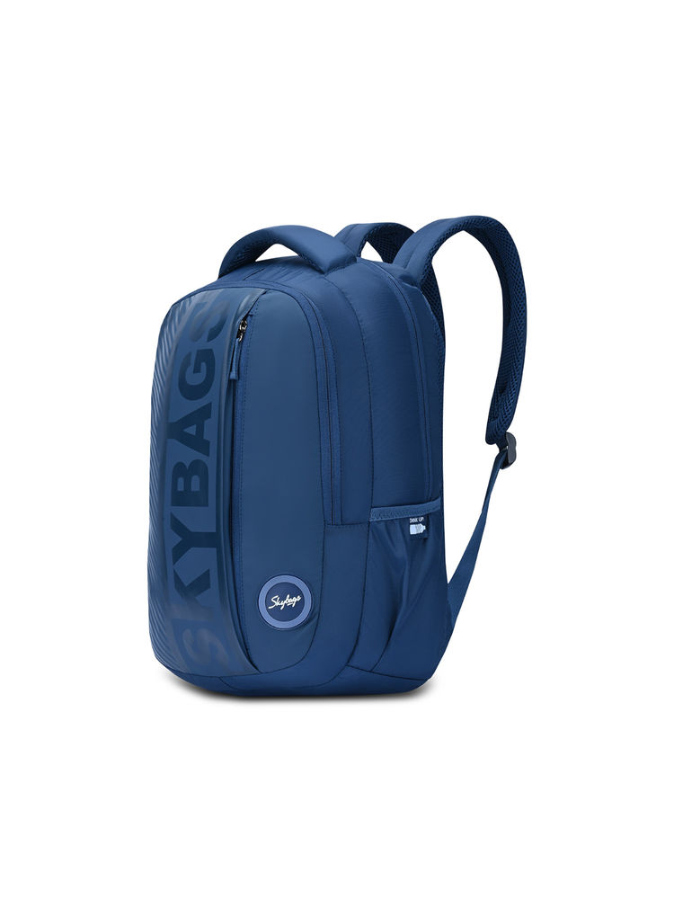 Skybags Grad V2 30L Casual Laptop Backpack for Men & Women With Rain Cover (Blue)-picture-20