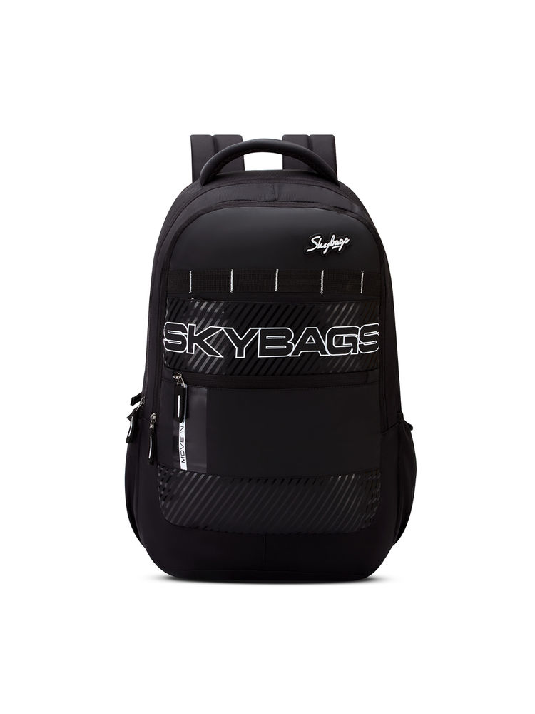 Skybags Amigo 42L Casual Laptop Backpack for Men & Women With Rain Cover (Black)