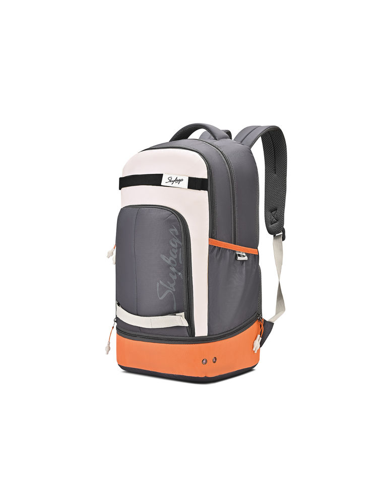 Skybags Active 40L Laptop Backpack for Men & Women With Shoe Pocket, Rain Cover (Orange)-picture-16