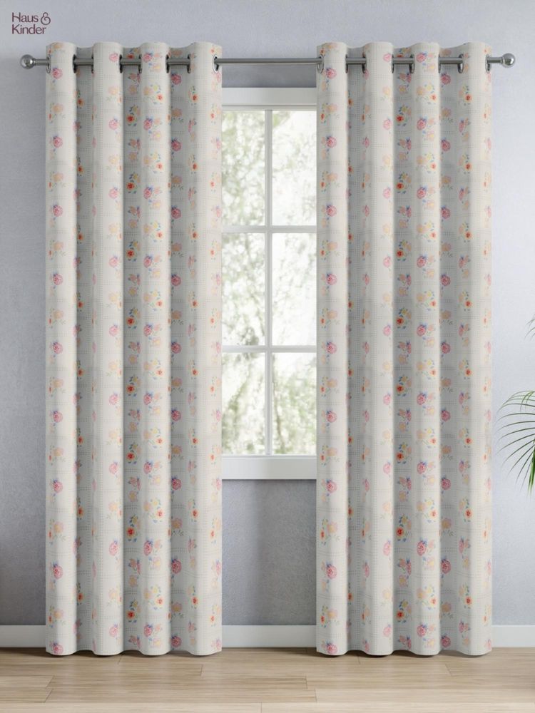 Haus & Kinder 100% Cotton Printed Door Curtain Floral Siesta Multi-Color (4x7 Feet)-image-3
