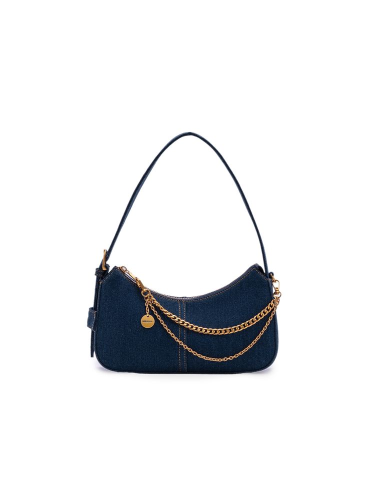 MIRAGGIO Blue Dotty Shoulder Bag (M)
