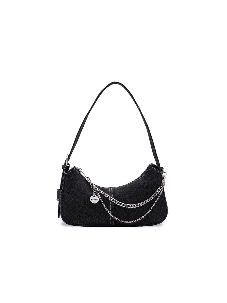 MIRAGGIO Black Dotty Shoulder Bag (M)-picture-12
