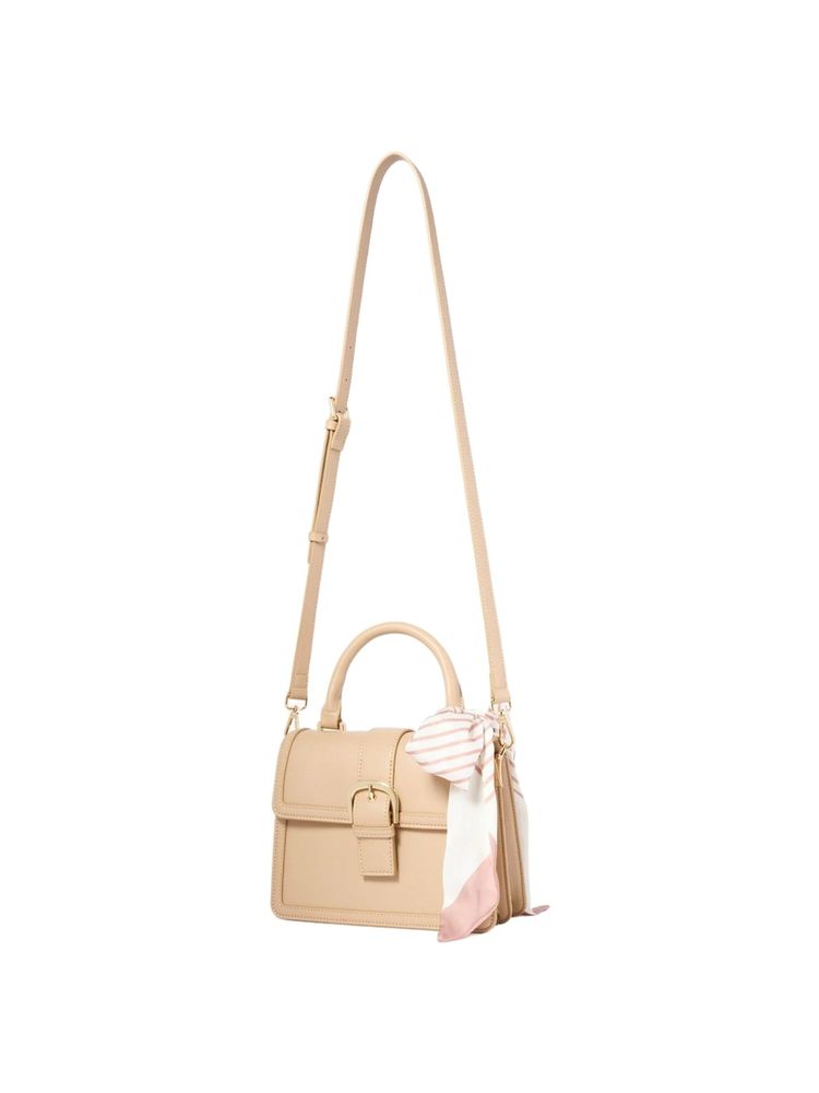 Forever New Nude Lily Buckle Top Handle Sling Bag-picture-23