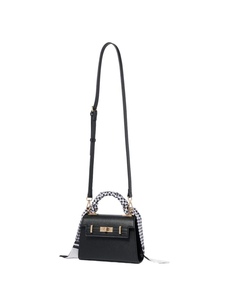 Forever New Black Tanya Top Handle Lock Sling Bag-picture-14