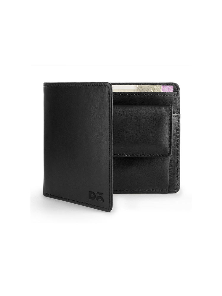 DailyObjects Black Leather Coin Classic Billfold Wallet (M)-picture-13