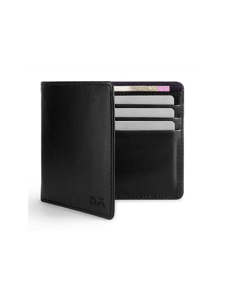 DailyObjects Black Leather Slim Classic Billfold Wallet (M)-image-26