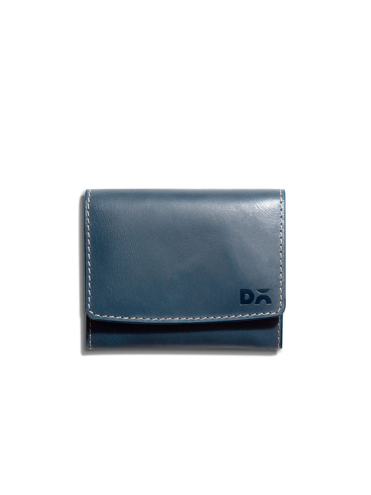 DailyObjects Deep Navy Flip Top Leather Cash and Card Wallet (M)-picture-19