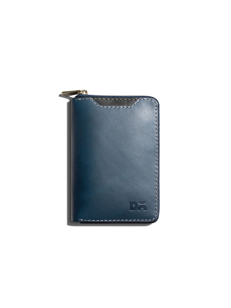 DailyObjects Deep Navy Zip-Around Leather Wallet (M)-picture-10