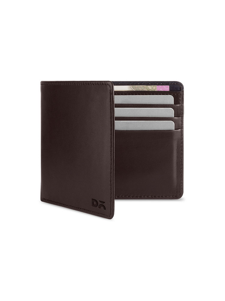 DailyObjects Brown Leather Slim Classic Billfold Wallet (M)-picture-13