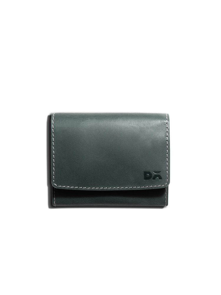 DailyObjects Forest Green Flip Top Leather Cash and Card Wallet (M)-picture-20