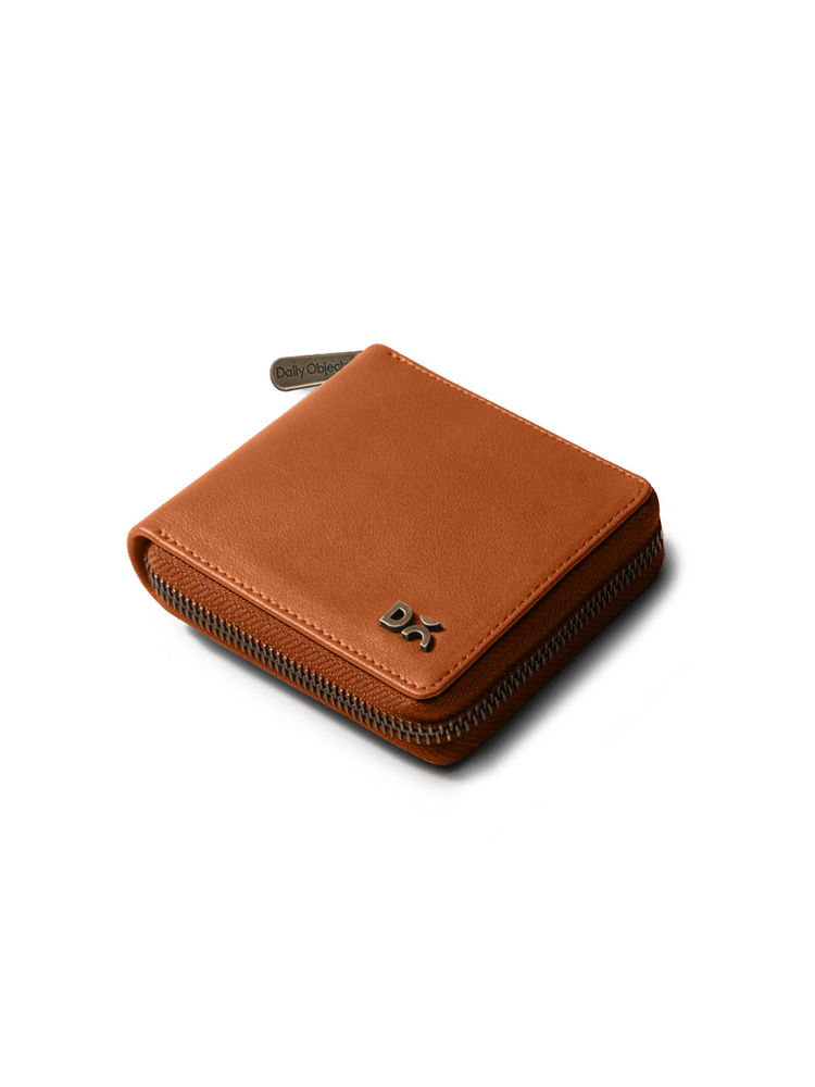 DailyObjects Tan Veg Leather Zip Wallet (M)-picture-27