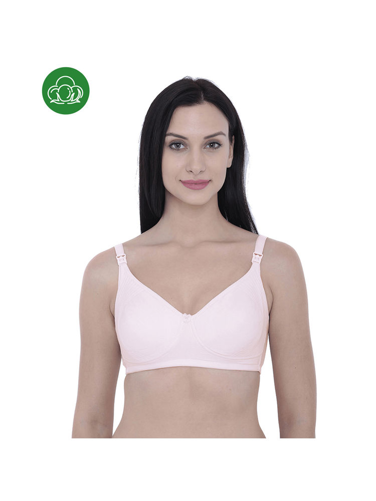 Inner Sense Organic Cotton Antimicrobial Nursing Bra - Pink-image-26