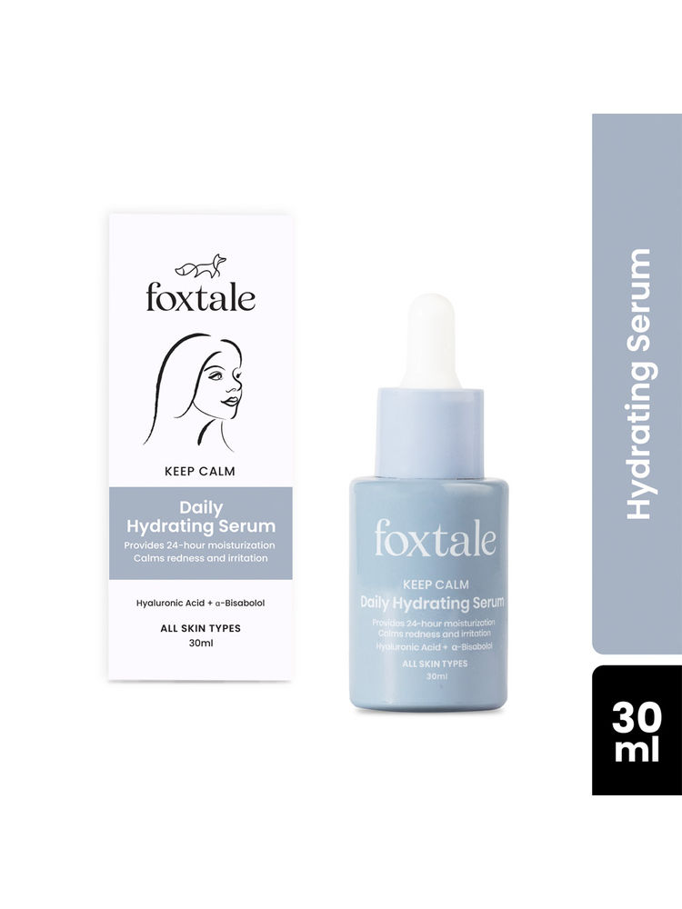 Foxtale Hydrating Serum With Hyaluronic Acid & 6 Hydration Boosters for 24 hours Moisturization