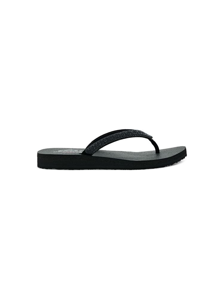 SKECHERS MEDITATION - X'S AND O'S Black Flipflops-picture-11