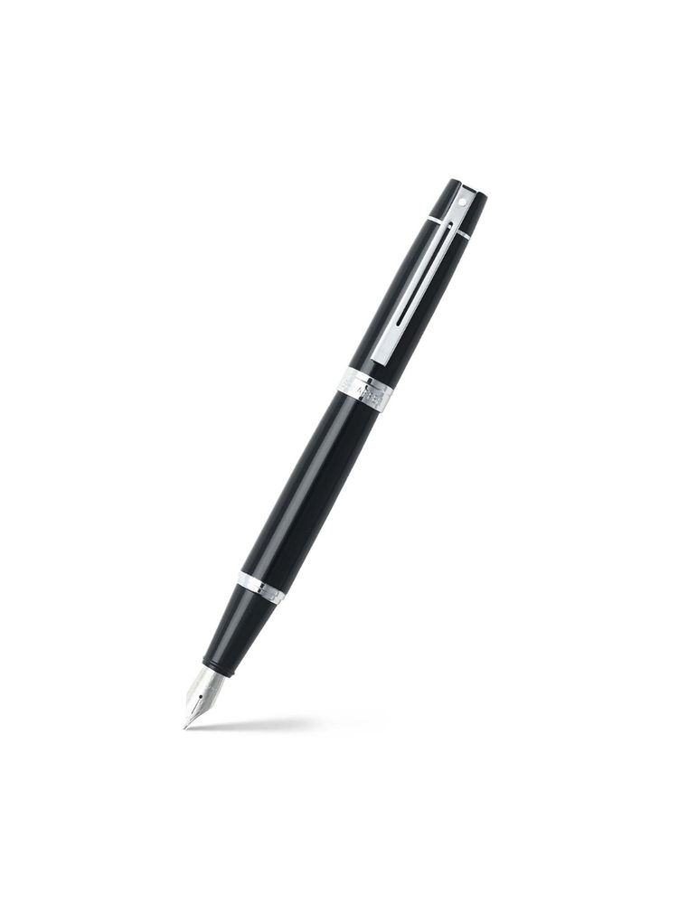Sheaffer 9312 Gift 300 Fountain Pen - Glossy Black with Chrome Plated Trim-picture-10