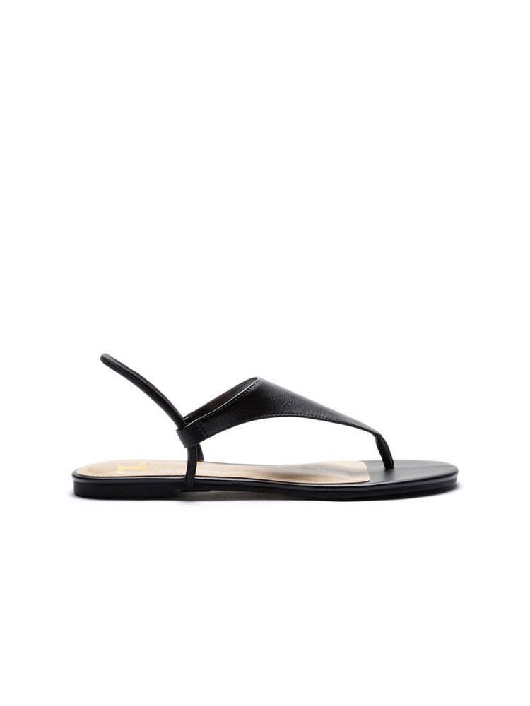 IRUSSH Black Vamp Thong Sandals-picture-12