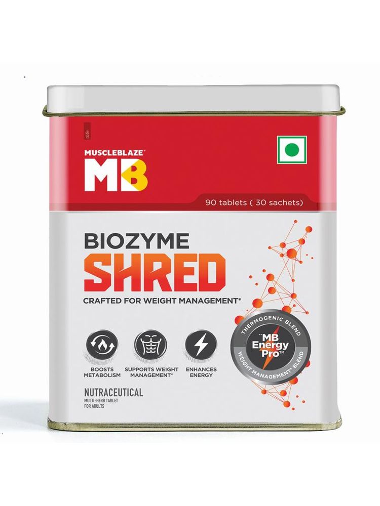 Muscleblaze Biozyme Shred Crafted For Weight Management - 90 Tablets-picture-15