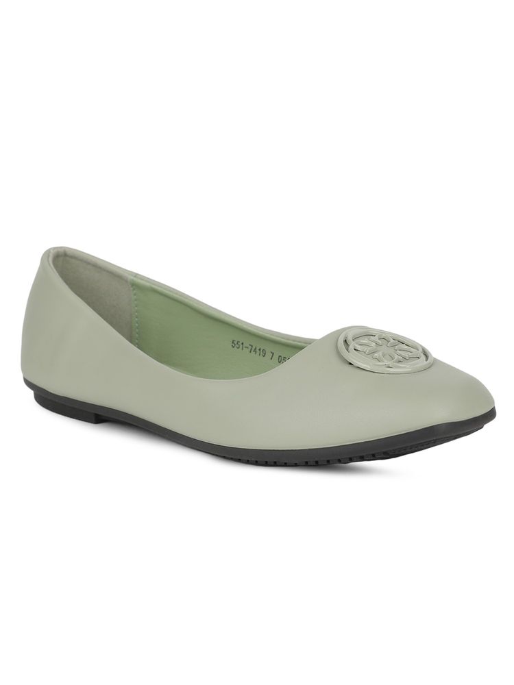 Bata Green Casual Ballerina for Women-image-0