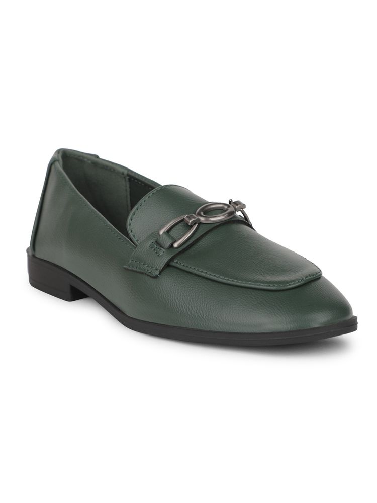 Bata Green Casual Loafers for Women-image-19
