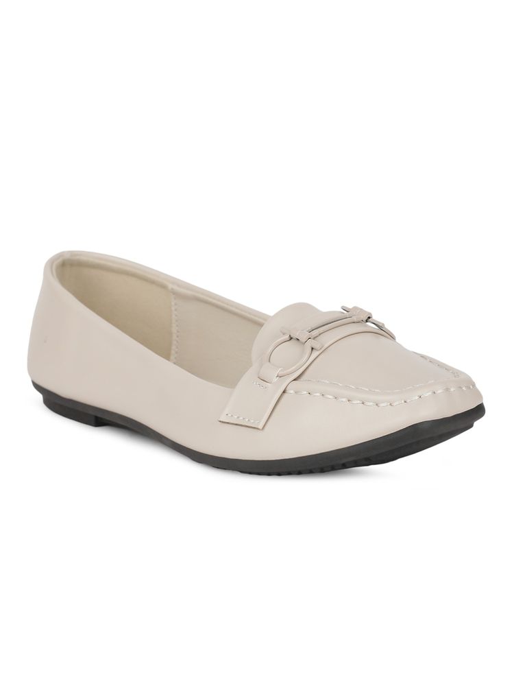 Bata Beige Casual Loafers for Women-picture-11